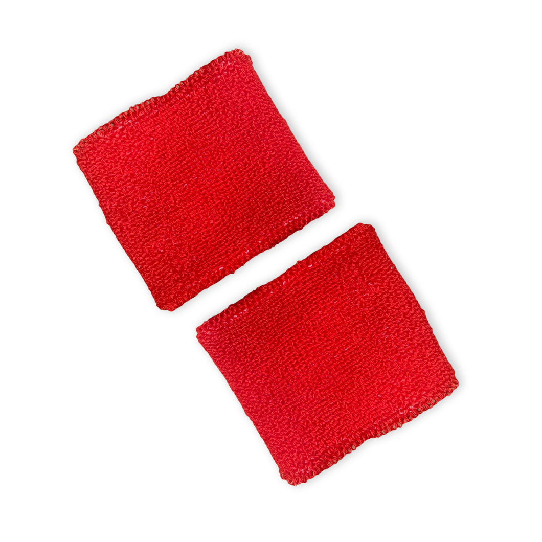 Wrist Bands - Red (Pair)